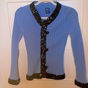 High Sierra Ribbed baby blue sweater